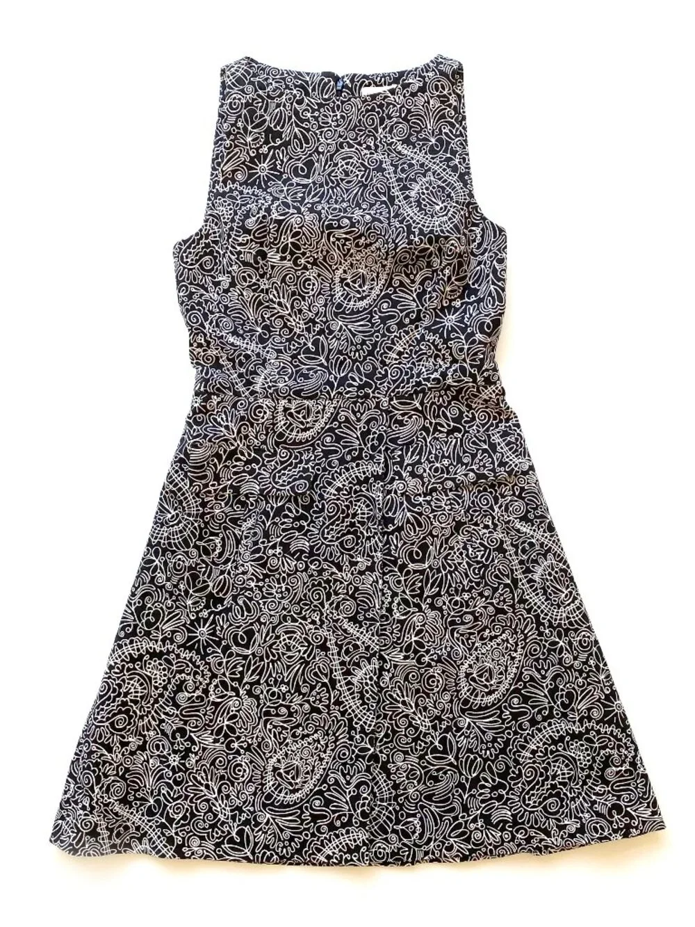 Tory Burch Silk Cotton Faux Wrap Sleeveless Dress Size 2